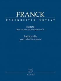 Franck: Sonata for Cello published by Barenreiter