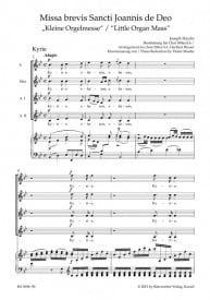 Haydn: Missa brevis St Joannis de Deo (Little Organ Mass) (HobXXII:7) (Arrangement for female choir SMezAA) published by Barenreiter - Vocal Score
