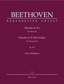 Beethoven: Piano Sonata in Eb (Les Adieux) Opus 81a published by Barenreiter
