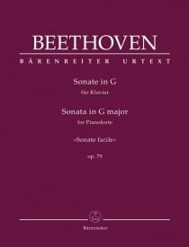 Beethoven: Sonata in G Opus 79 for Piano published by Barenreiter