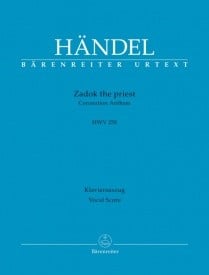 Handel: Zadok the priest published by Barenreiter