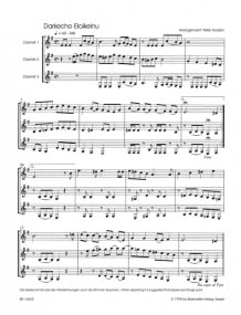Schabbes Schabbes - Klezmer for three Clarinets published by Barenreiter