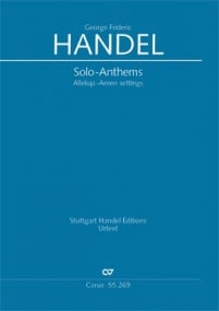Handel: Solo Anthems - Alleluja Amen Settings published by Carus Verlag