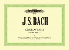 Bach: Complete Organ Works Volume 4 published by Peters