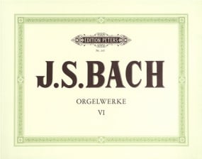 Bach: Complete Organ Works Volume 6 published by Peters
