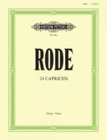 Rode: 24 Caprices for Violin published by Peters