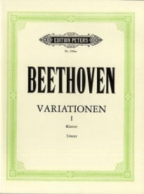 Beethoven: Variations for Piano Volume 1 published by Peters