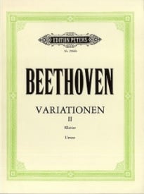 Beethoven: Variations for Piano Volume 2 published by Peters