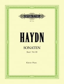 Haydn: Piano Sonatas Volume 3 published by Peters