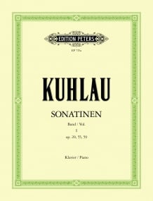Kuhlau: Sonatinas Volume 1 for Piano published by Peters
