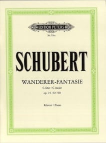 Schubert: Wanderer Fantasy in C Minor Opus 15 D760 for Piano published by Peters