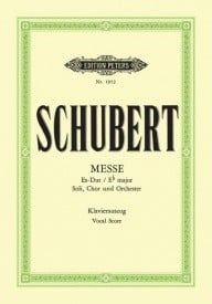 Schubert: Mass in Eb (D950) published by Peters - Vocal Score
