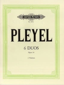 Pleyel: 6 Duos Opus 59 for Violin published by Peters Edition