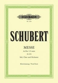 Schubert: Mass in Ab (D678) published by Peters - Vocal Score