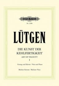 Lutgen: Art of Velocity Book 1 (Medium Voice) published by Peters