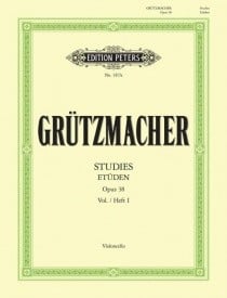 Grutzmacher: 24 Studies Opus 38 Volume 1 for Cello published by Peters