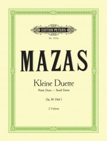 Mazas: Small Duets Opus 38/1 for Violin published by Peters Edition