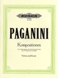 Paganini: Selected Compositions for Violin published by Peters
