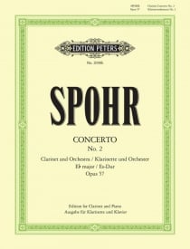 Spohr: Concerto No 2 in Eb Opus 57 for Clarinet published by Peters Edition