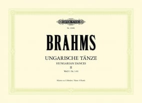 Brahms: Hungarian Dances Volume 2 for Piano Duet published by Peters Edition