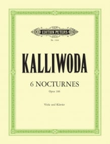Kalliwoda: 6 Nocturnes Opus 186 for Viola published by Peters