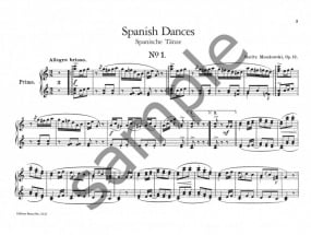 Moszkowski: Spanish Dances Opus 12 for Piano Duet published by Peters Edition