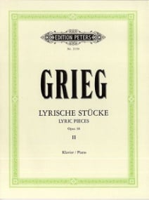 Grieg: Lyric Pieces Book 2 Opus 38 for Piano published by Peters