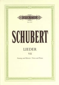 Schubert: Complete Songs Volume 7 in Original Keys published by Peters Edition