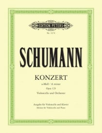 Schumann: Concerto A minor for Cello published by Peters