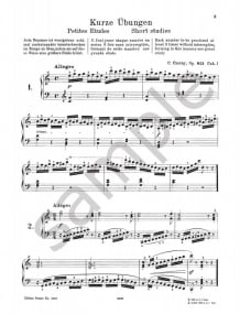 Czerny:160 Eight bar Exercises Opus 821 for Piano published by Peters Edition