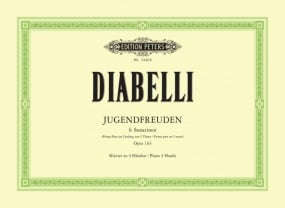 Diabelli: Jugendfreuden Sonatinas Opus 163 for Piano Duet published by Peters