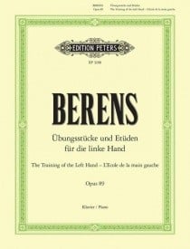 Berens: Training the Left Hand Opus 89 for Piano published by Peters