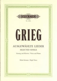 Grieg: Album of 60 Selected Songs for High Voice published by Peters