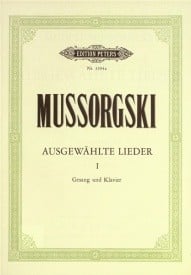 Mussorgsky: Selected Songs Volume 1 published by Peters