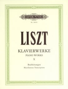Liszt: Piano Works Volume 10 published by Peters