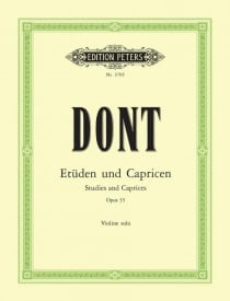 Dont: Etudes and Caprices Opus 35 for Violin published by Peters