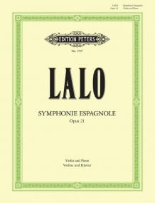Lalo: Symphonie Espagnole Opus 21 for Violin published by Peters Edition