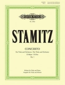 Stamitz: Concerto No 1 in D for Viola published by Peters Edition