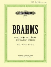 Brahms: Hungarian Dances Number 1-12 for Violin published by Peters Edition
