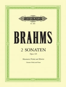 Brahms: Sonatas Opus 120 No.s 1 & 2 for Viola published by Peters
