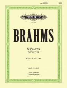 Brahms: Compete Sonatas for Violin published by Peters Edition