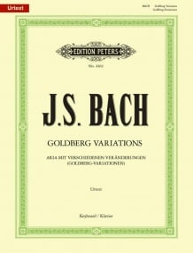 Bach: Goldberg Variations (BWV 988) for Piano published by Peters