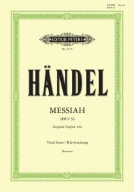 Handel: Messiah published by Peters - Vocal Score