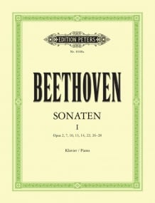 Beethoven: Piano Sonatas Volume 1 published by Peters