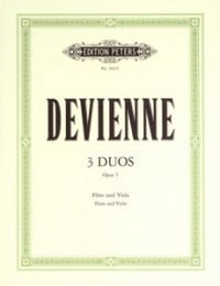 Devienne: Duos Opus 5 for Viola and Flute published by Peters
