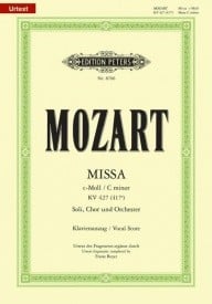Mozart: Mass in C Minor K427 published by Peters - Vocal Score
