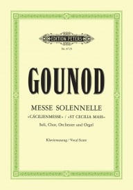 Gounod: Messe solennelle published by Peters - Vocal Score