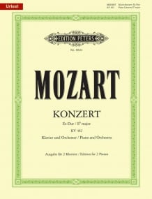 Mozart: Piano Concerto No.22 in E flat K482 published by Peters