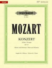 Mozart: Piano Concerto No.26 in D K537 'Coronation' published by Peters