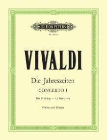 Vivaldi: The Seasons Opus 8 No 1 in E (Spring) for Violin published by Peters